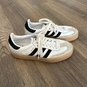 adidas gazelle silver green womens adidas W Sambae 'White/ Better Scarlet' 9.5